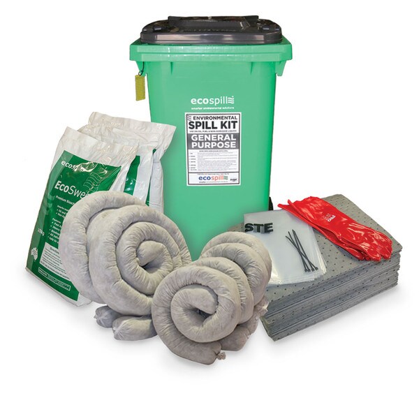 240L General Purpose Spill Kits by Ecospill | for Universal liquid spills | Coolant Spills | Brisbane Sydney Melbourne Perth Adelaide Canberra | Spill Kits | Messy Liquid Spills | Ecospill | GP240